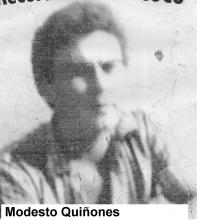 Fotografía de primer plano de Quiñones, Modesto